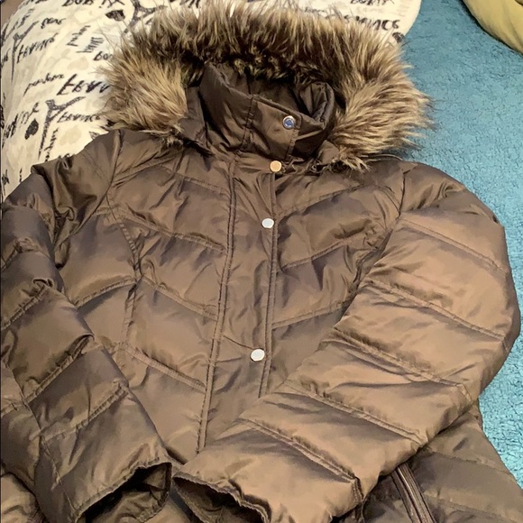 Kenneth Cole Winer Parka Grey Medium broken zipper - Picture 3 of 3